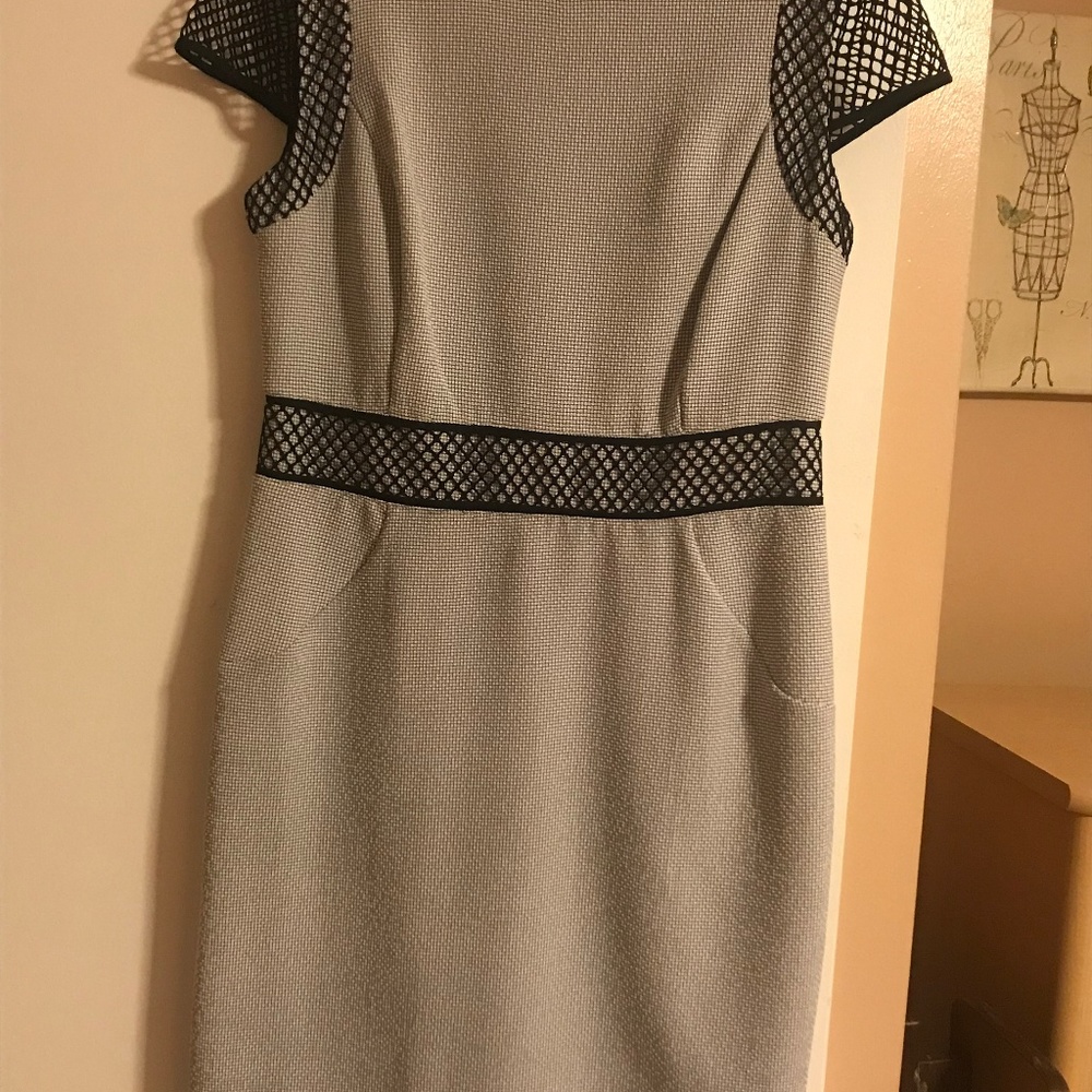 Nine West  Short Grey and Black Dress